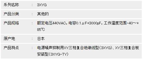 OKAYA 噪声抑制电容器3XYG系列